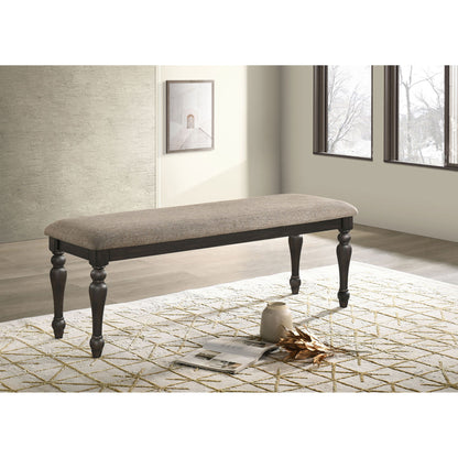 Kavita - Upholstered Dining Bench - Charcoal