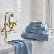 Turkish - Cotton Bath Towel (Set of 6) - Soft Blue