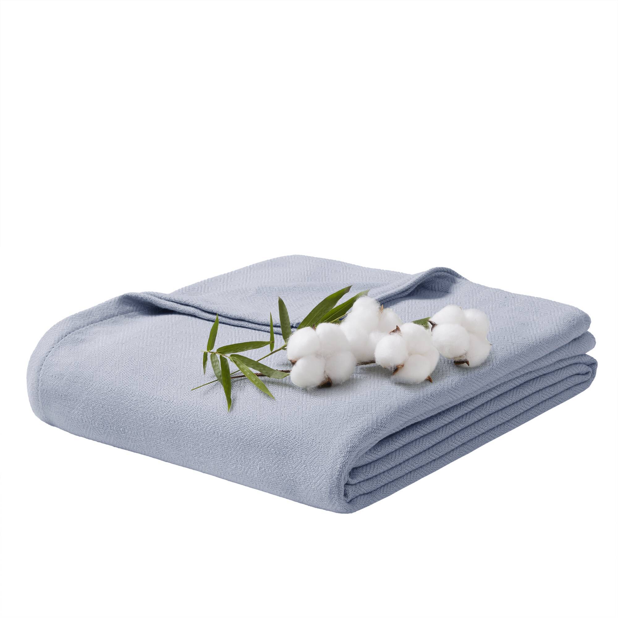 Bamboo Cotton - Full/Queen Rayon From Blanket - Light Blue
