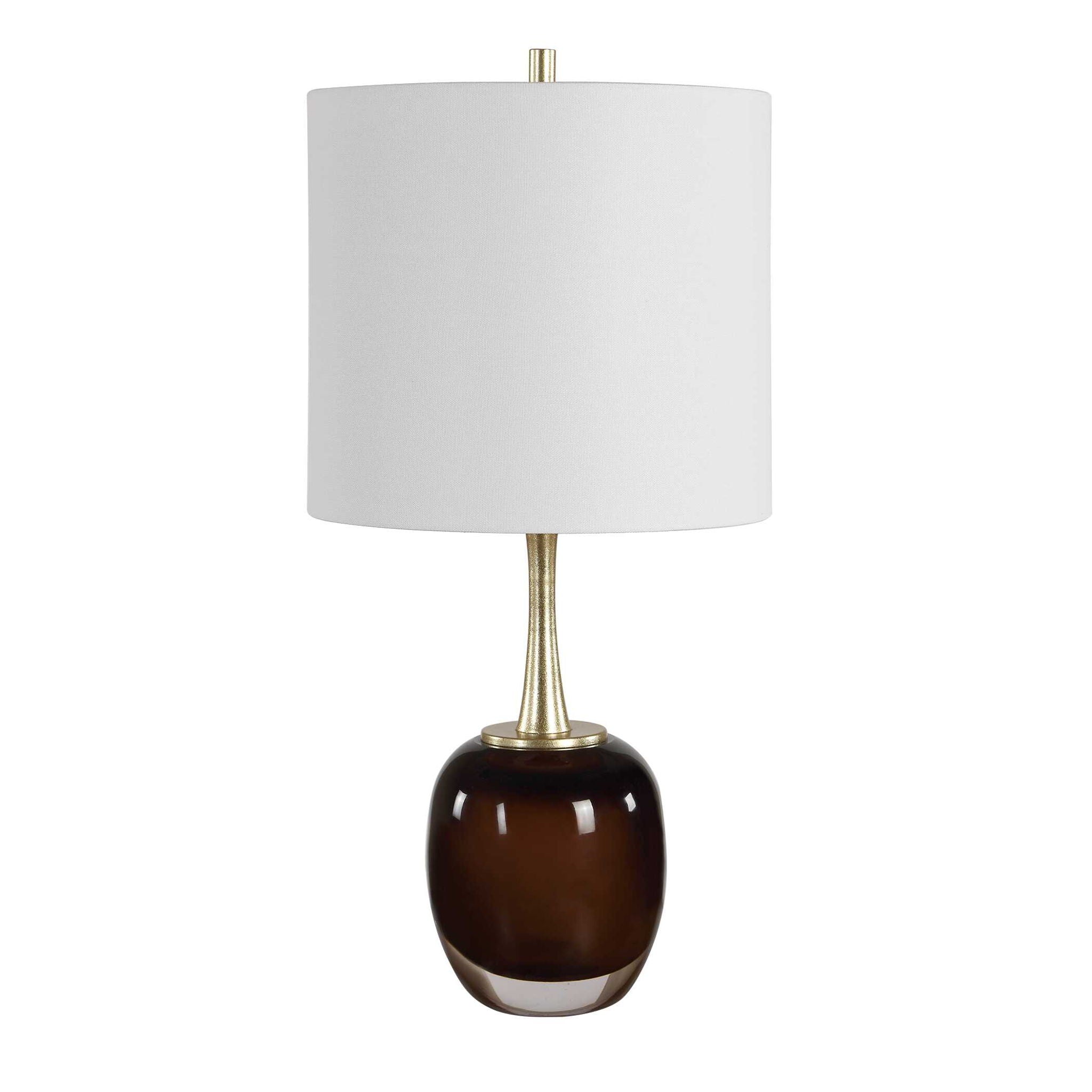 Vannett - Table Lamp - Dark Amber / White