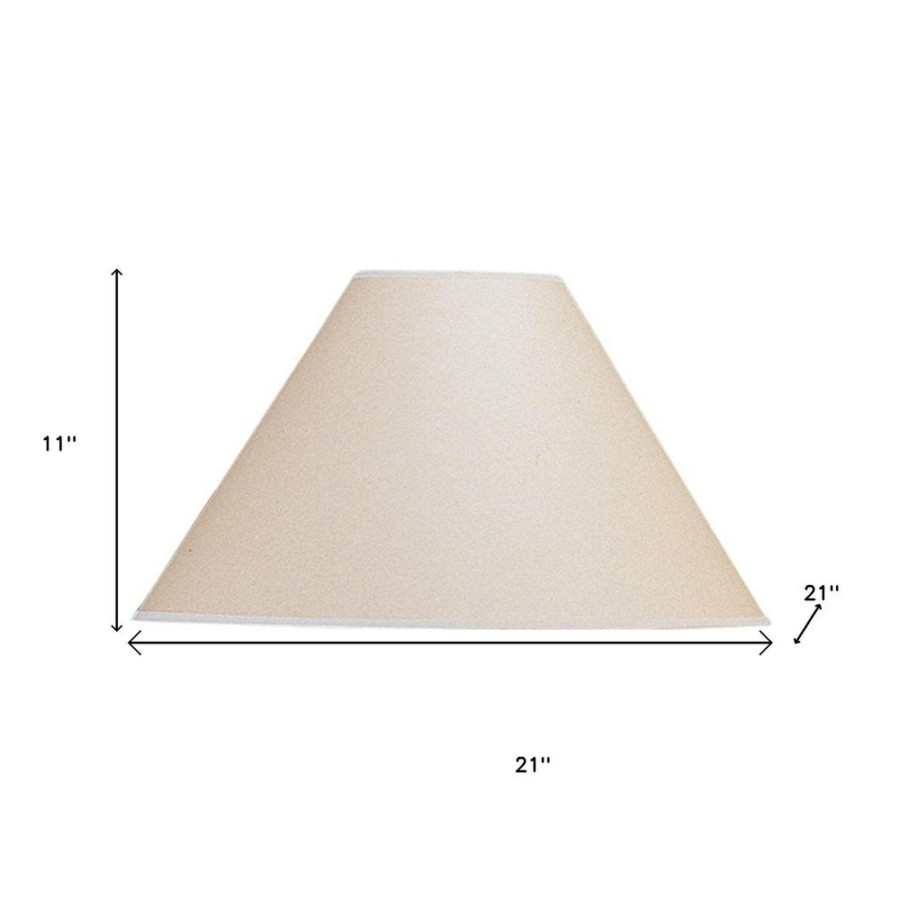 Light Brown Kraft Paper Plain Empire Lamp Shade