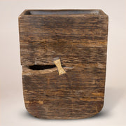 Brown Wood Pot Planter