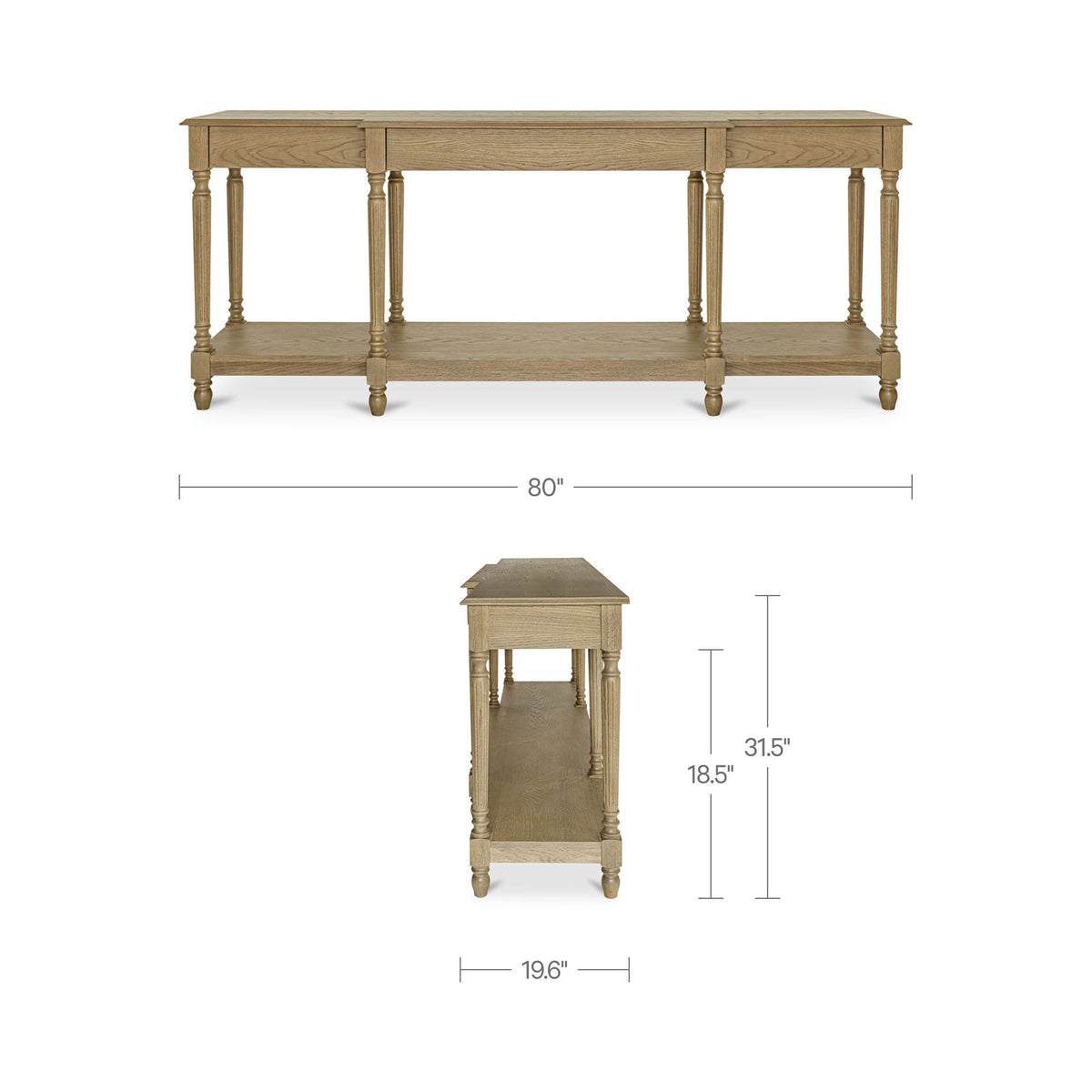 Martha - Console Table - Dark Brown