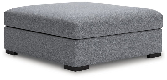 Bealton - Oversized Accent Ottoman - Salt And Pepper