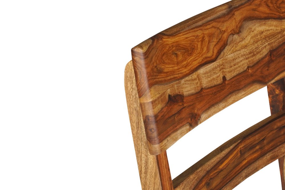 Nine Piece Brown Solid Wood Dining Set with Eight Chairs and One Bench