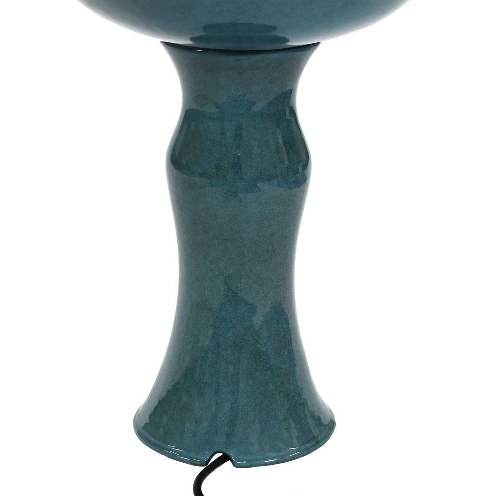 27" Teal Blue Ceramic Birds Garden Hanging Wall or Door Decor
