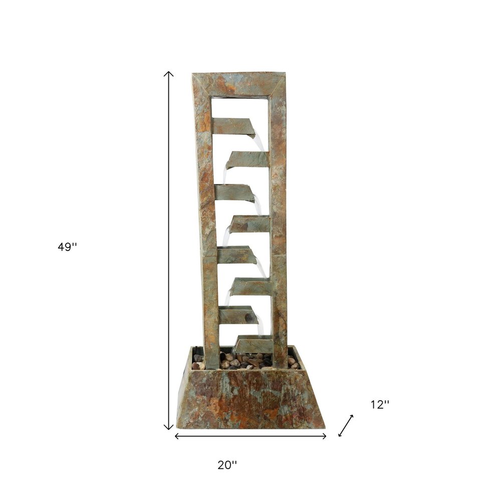 49" Gray Stone Garden Hanging Wall or Door Decor