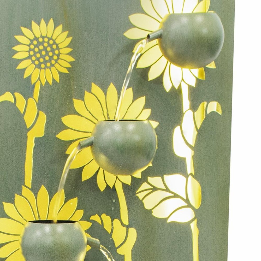 49" Light Green Steel LED lights Garden Hanging Wall or Door Decor