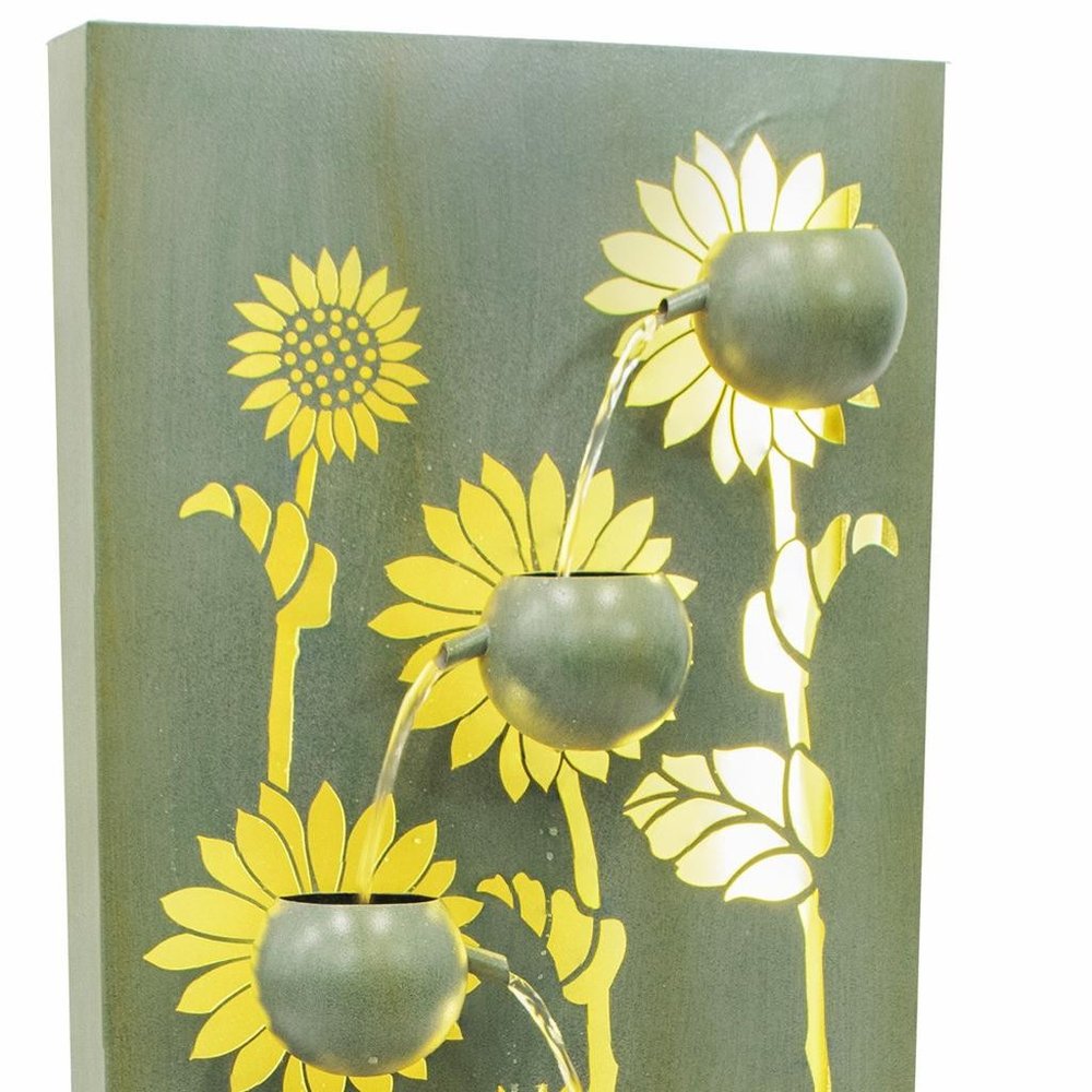 49" Light Green Steel LED lights Garden Hanging Wall or Door Decor