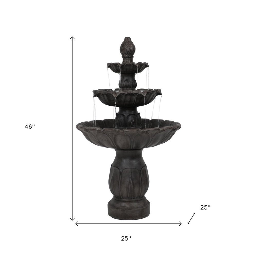 46" Dark Brown Heavy Duty Plastic Garden Hanging Wall or Door Decor
