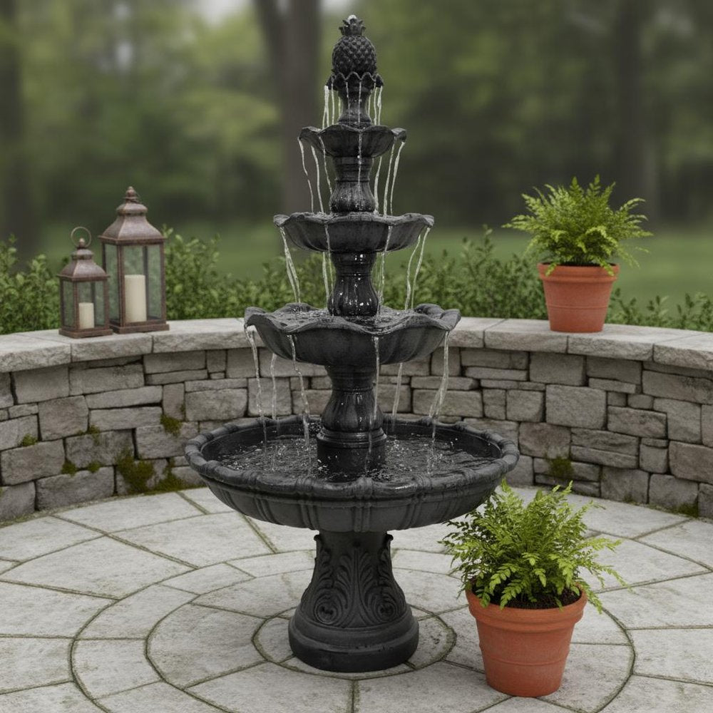 80" Black Heavy Duty Plastic Garden Hanging Wall or Door Decor