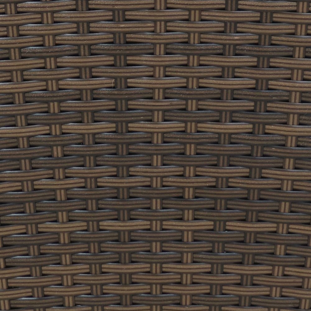 Set of Two 11" X 11" Brown Heavy Duty Plastic Square Pot Planter