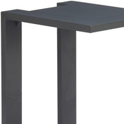 18" Black Aluminum Outdoor Side Table