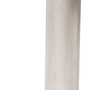 58" White Solid Wood Oval Console Table