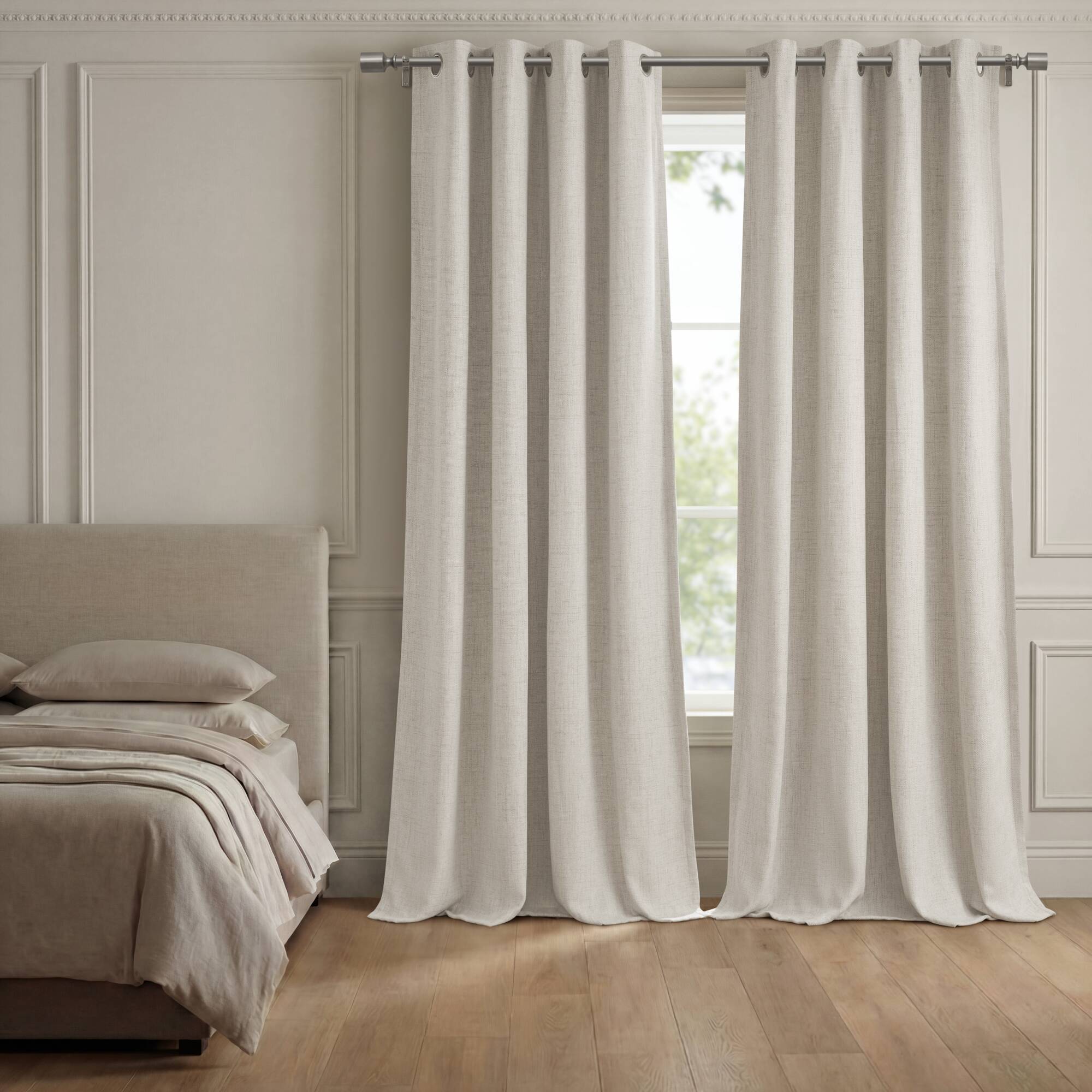 Mira - Total Blackout Window Panel (Set of 2) - White