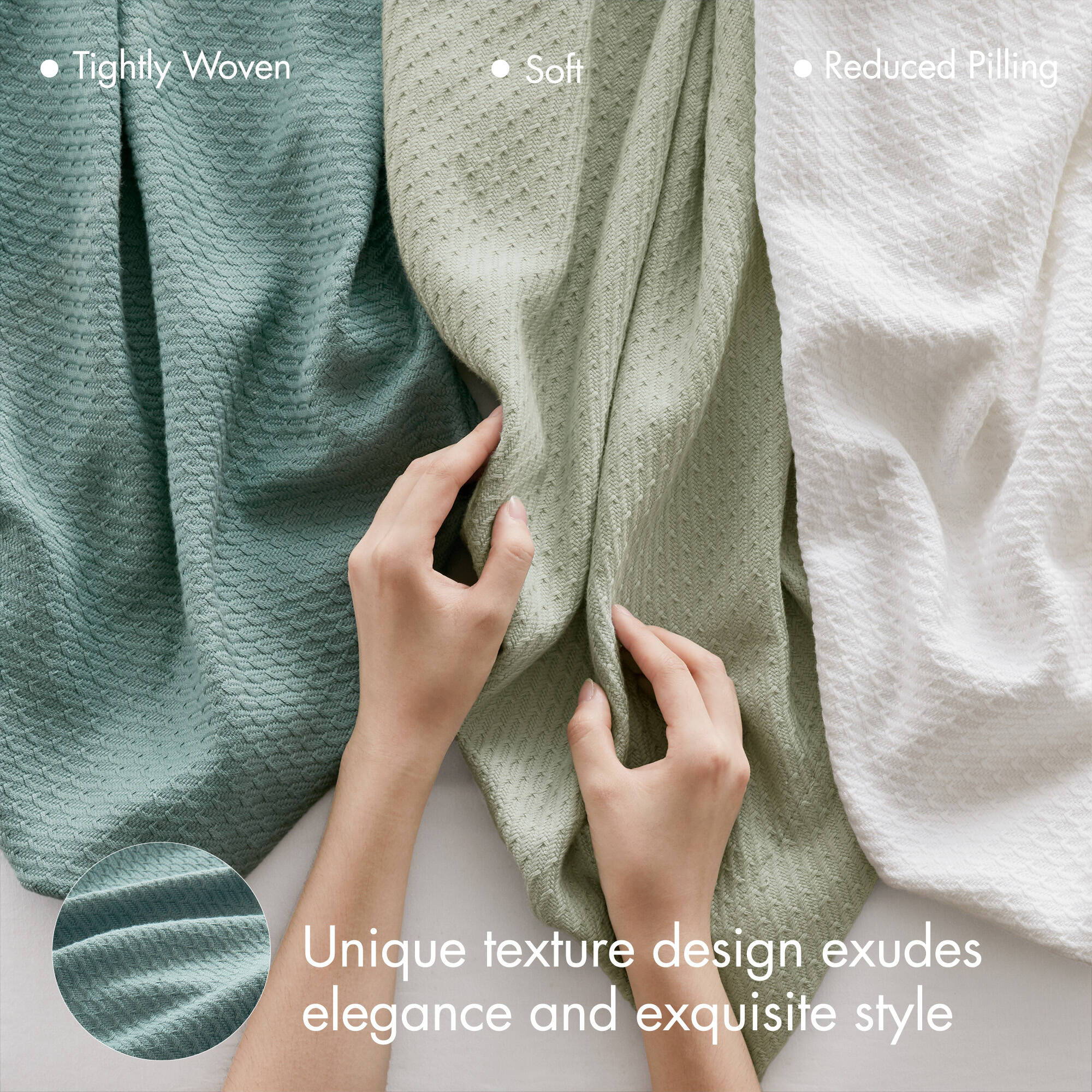 Egyptian Cotton - King Blanket - Teal