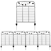 Black Steel Garden Stake