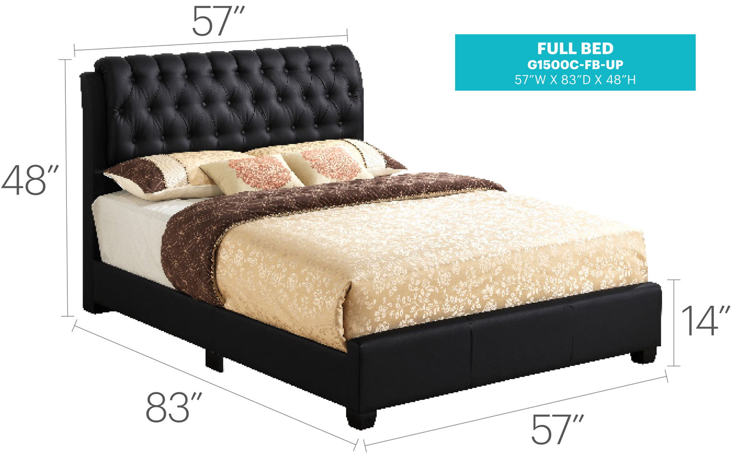 Tufted Upholstered Bed