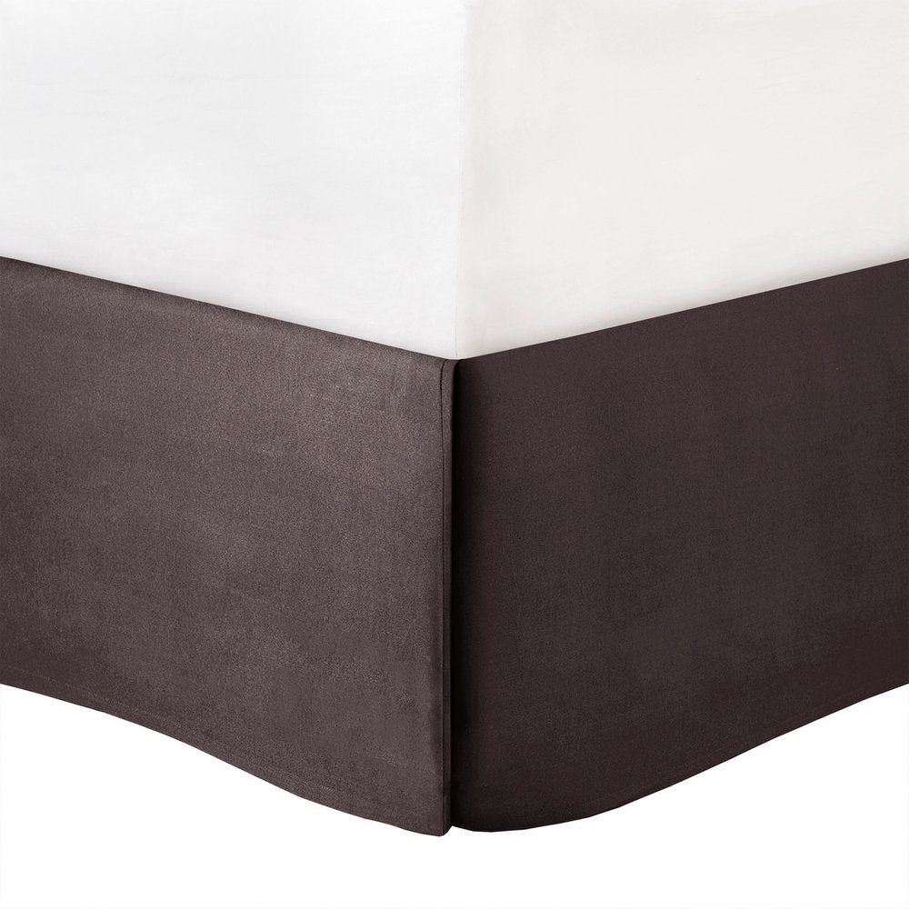Set of Seven Gray And Taupe Striped King Ring Stitch Polyester Sham And Comforter