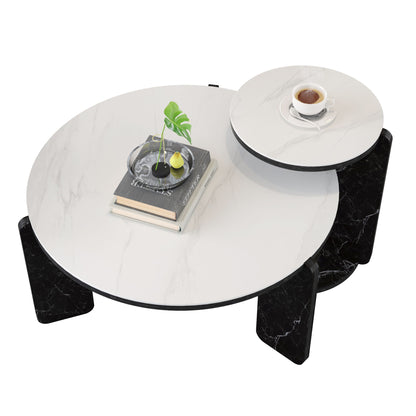 Round Coffee & End Table Set