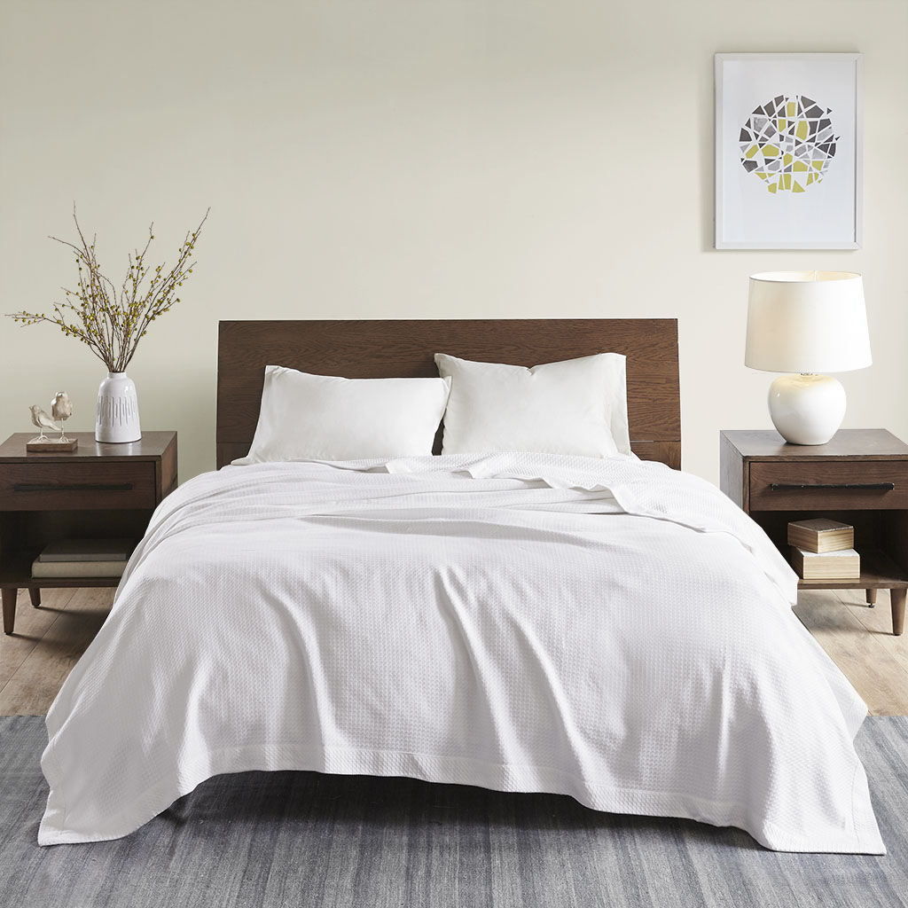 Egyptian Cotton - Twin Blanket - White
