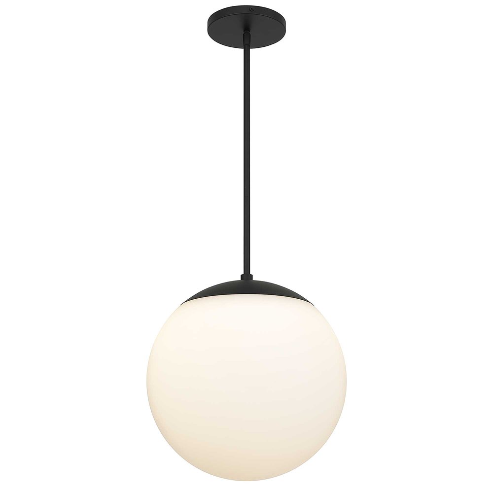 Black And White Frosted LED Dimmable Outdoor Hanging Light With Black Shades
