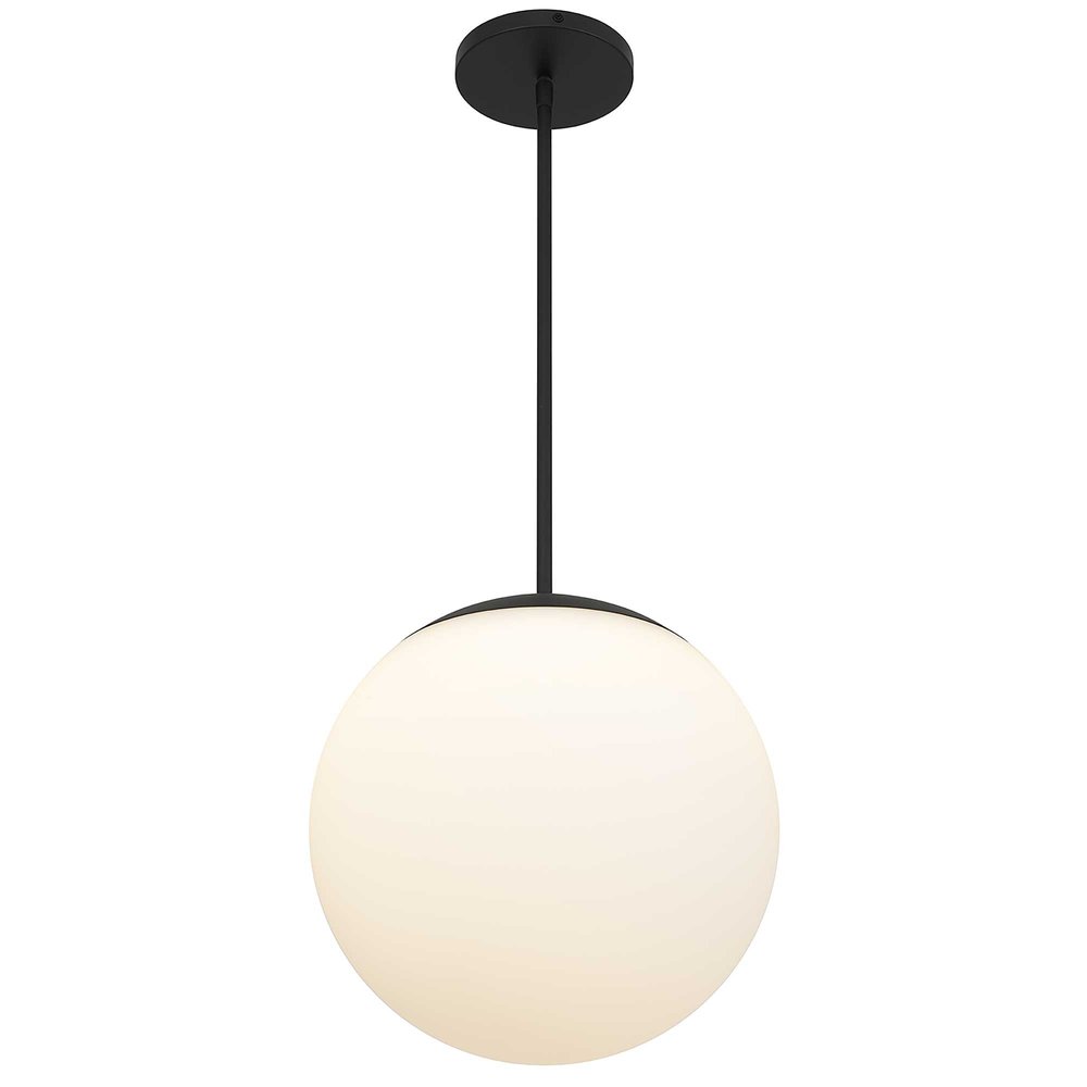 Black And White Frosted LED Dimmable Outdoor Hanging Light With Black Shades