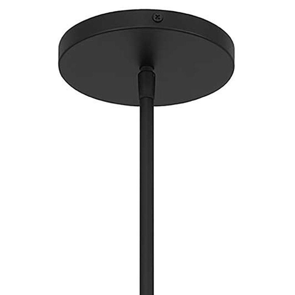 Black And White Frosted LED Dimmable Outdoor Hanging Light With Black Shades