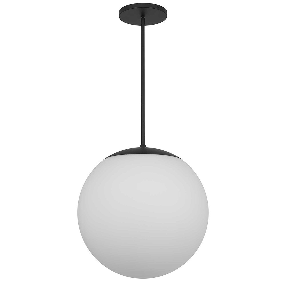Black And White Frosted LED Dimmable Outdoor Hanging Light With Black Shades
