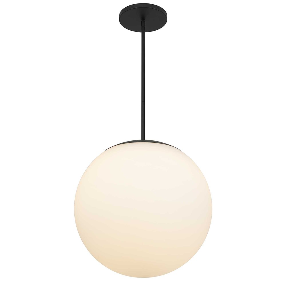 Black And White Frosted LED Dimmable Outdoor Hanging Light With Black Shades