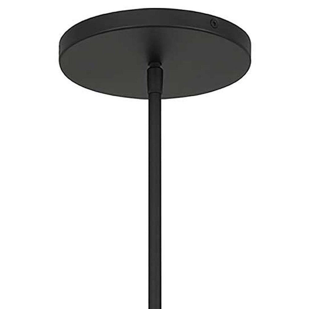 Black And White Frosted LED Dimmable Outdoor Hanging Light With Black Shades