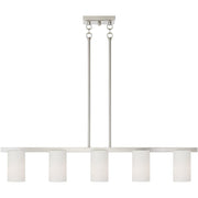 Five Light Dimmable Chandelier With Shades