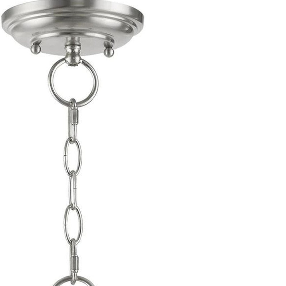 Three Light Dimmable Chandelier With Shades