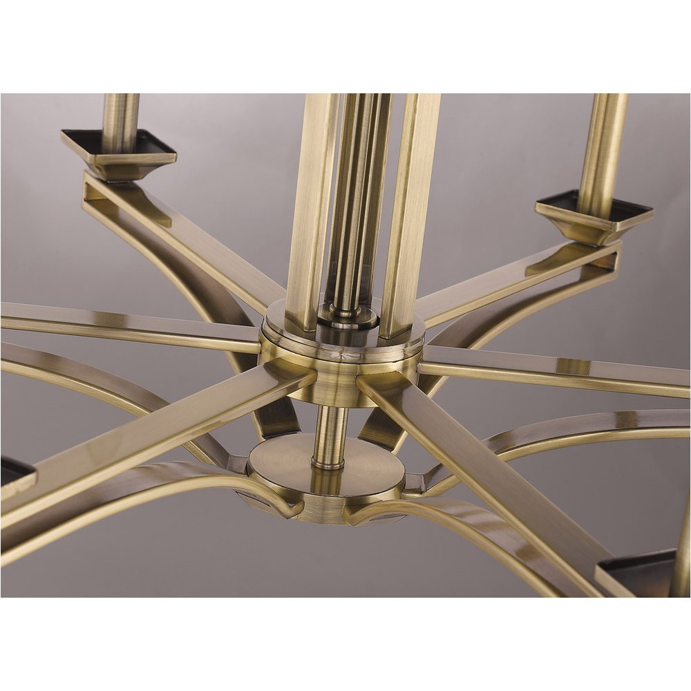 Six Light Dimmable Chandelier With Shades