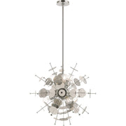 Six Light Dimmable Chandelier With Shades