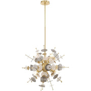 Six Light Dimmable Chandelier With Shades