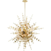 Twelve Light Dimmable Chandelier With Shades