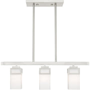 Three Light Dimmable Chandelier With Shades