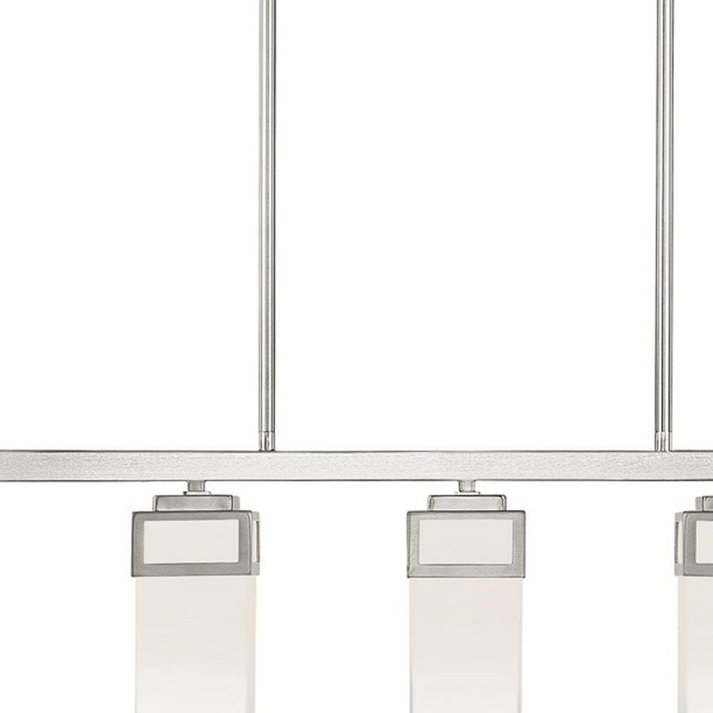 Five Light Dimmable Chandelier With Shades