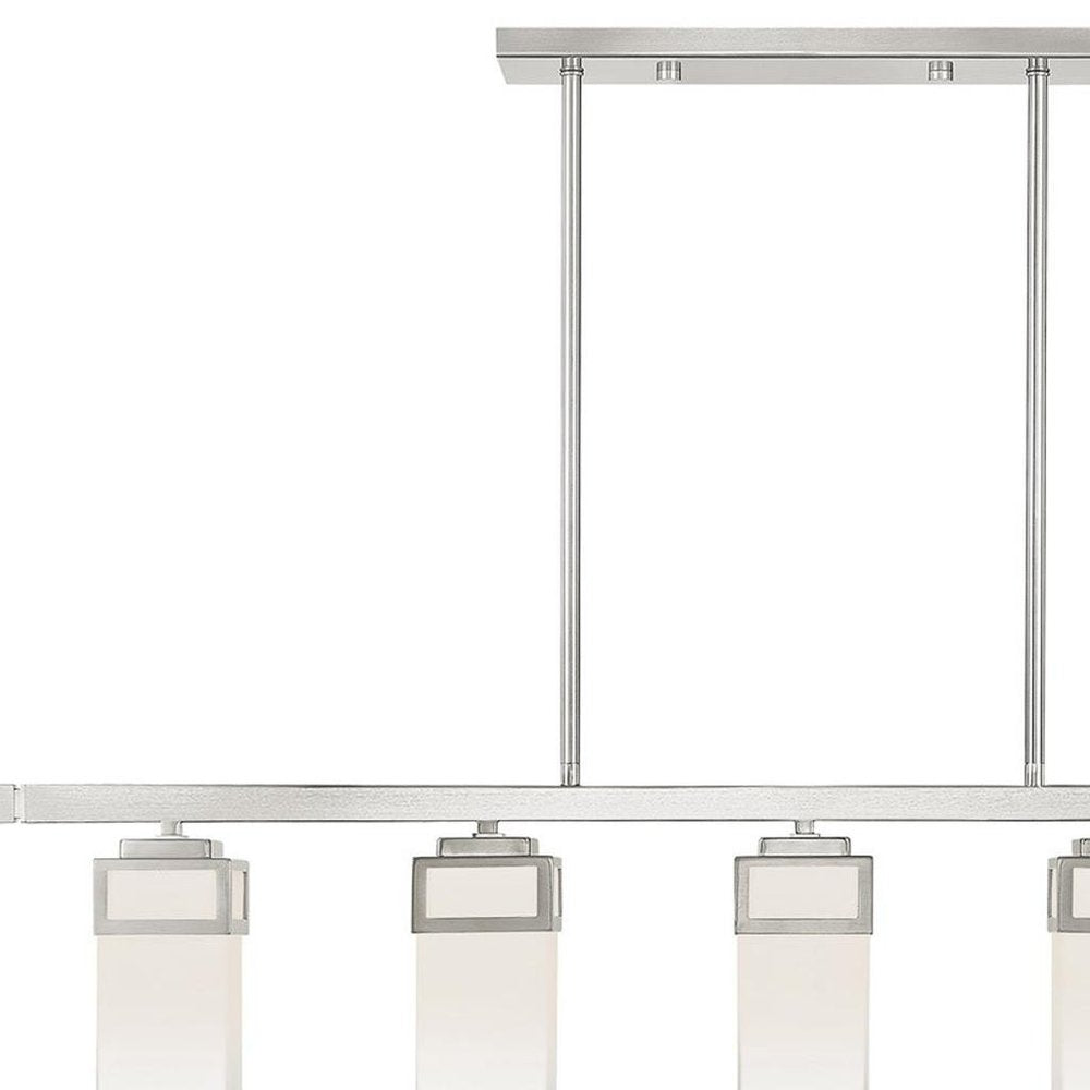 Five Light Dimmable Chandelier With Shades
