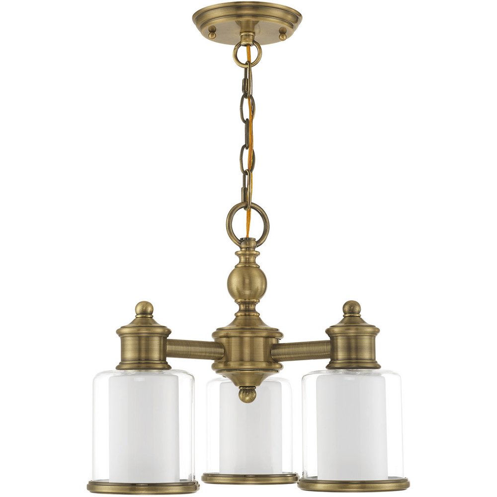 Three Light Dimmable Chandelier With Shades