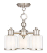 Three Light Dimmable Chandelier With Shades