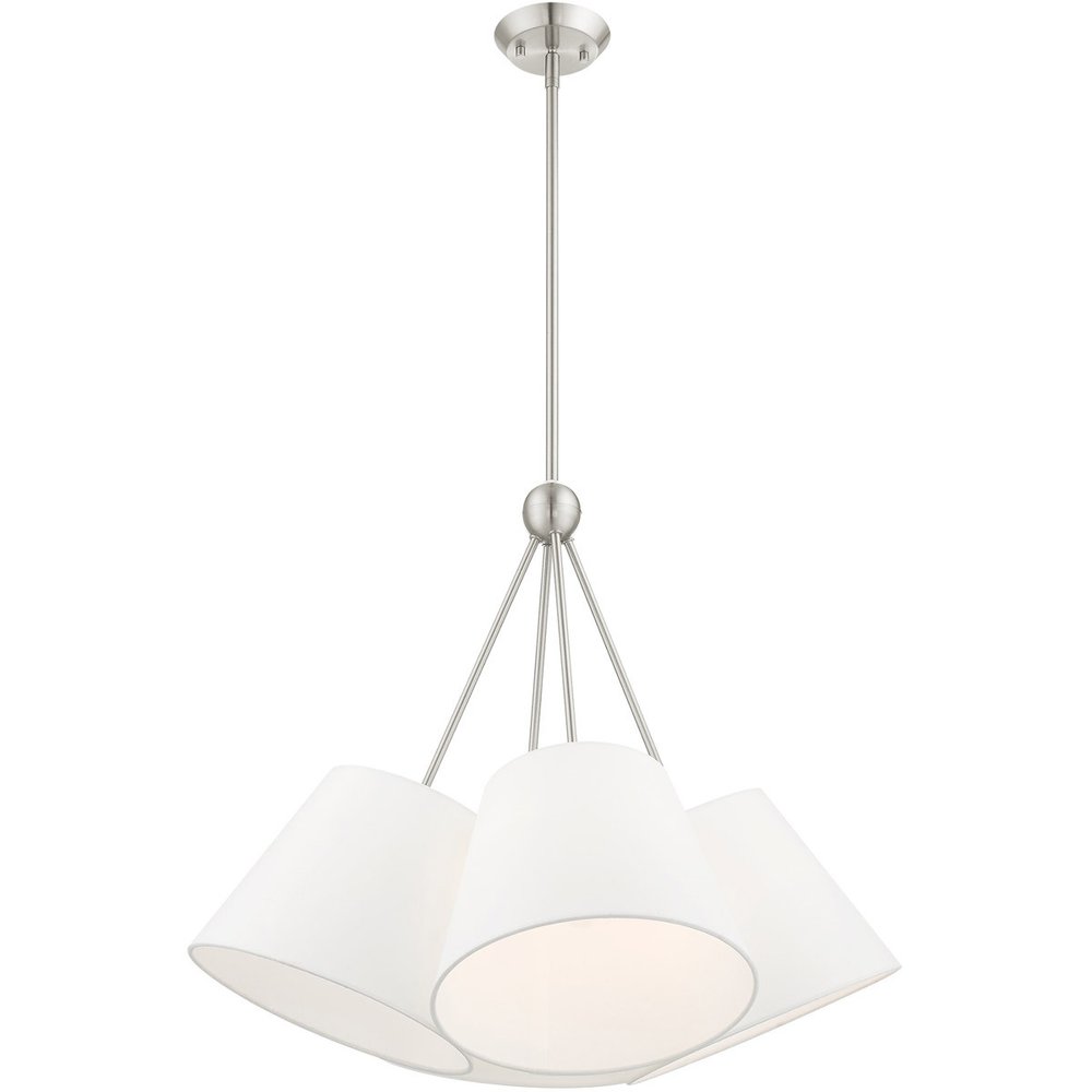 Four Light Dimmable Chandelier With Shades