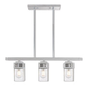 Three Light Dimmable Chandelier With Shades