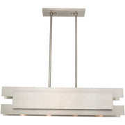 Four Light Dimmable Chandelier With Shades