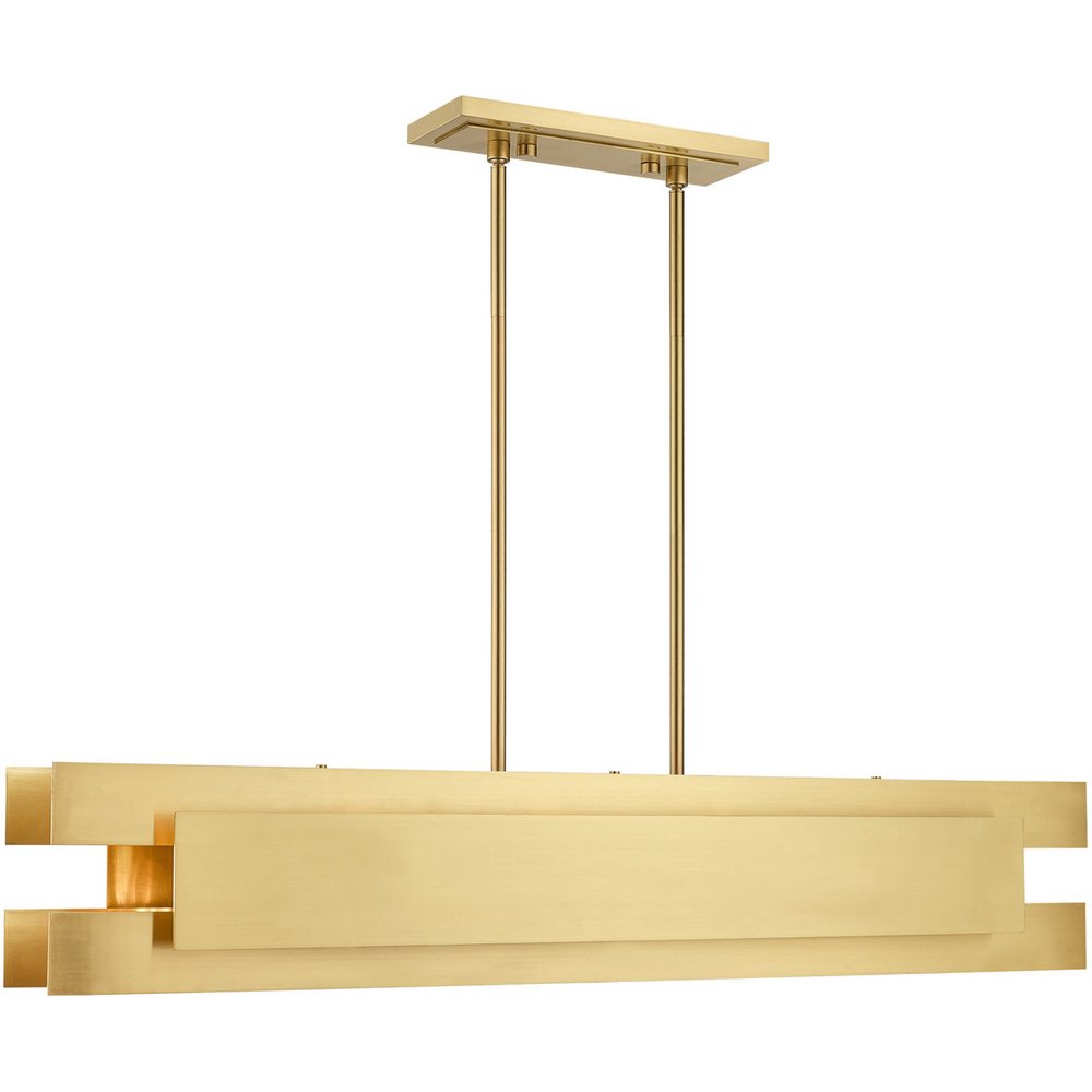 Five Light Dimmable Chandelier With Shades