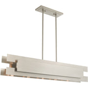 Five Light Dimmable Chandelier With Shades