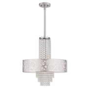 Four Light Dimmable Chandelier With Shades