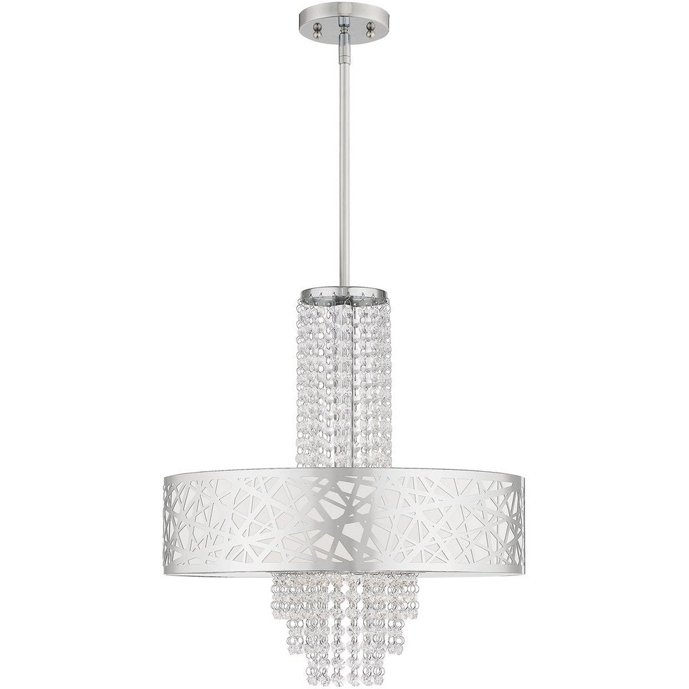 Four Light Dimmable Chandelier With Shades