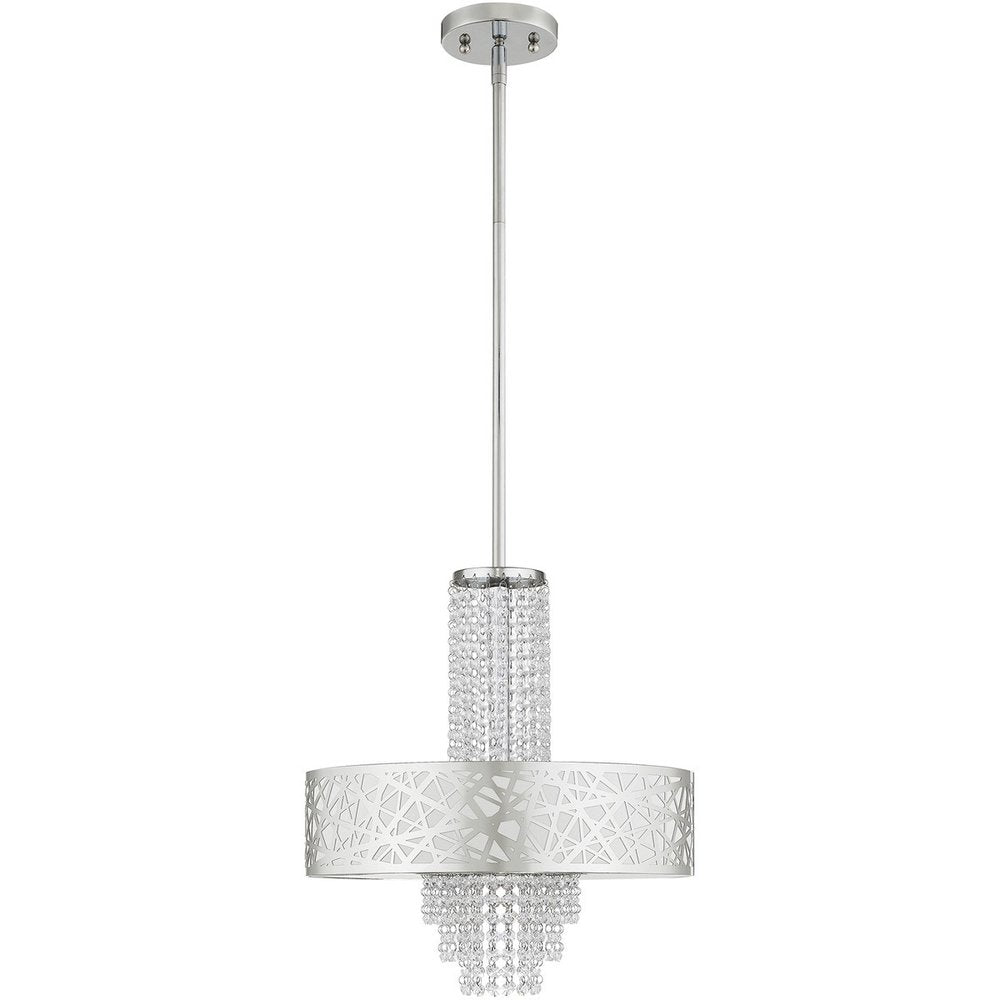 Four Light Dimmable Chandelier With Shades